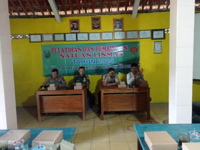 PELATIHAN DAN PEMBINAAN SATUAN LINMAS DAN LEMBAGA DESA
